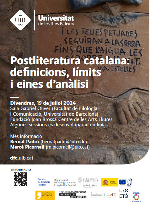 Participació en el seminari “Postliteratura catalana”