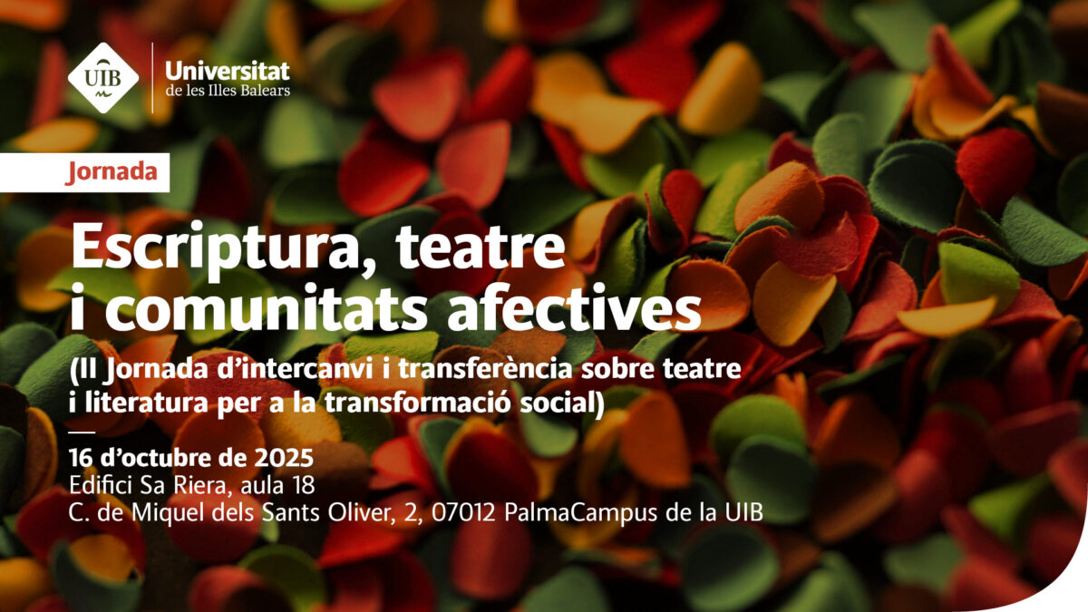 Jornada “Escriptura, teatre i comunitats afectives”